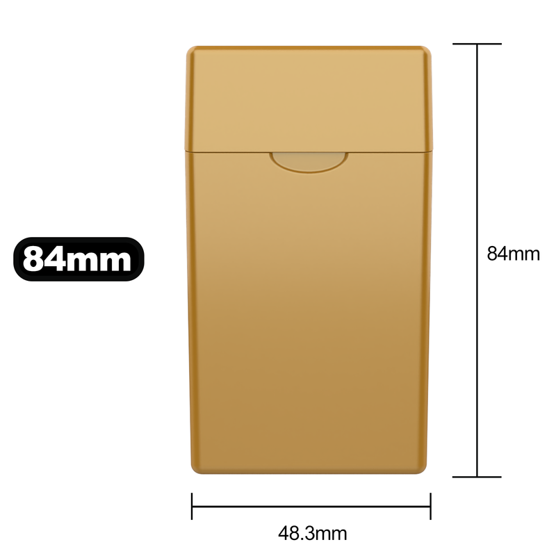 Premium 84 MM Gold Pre Roll Packaging Box - Pinch N Flip (130 qty.)