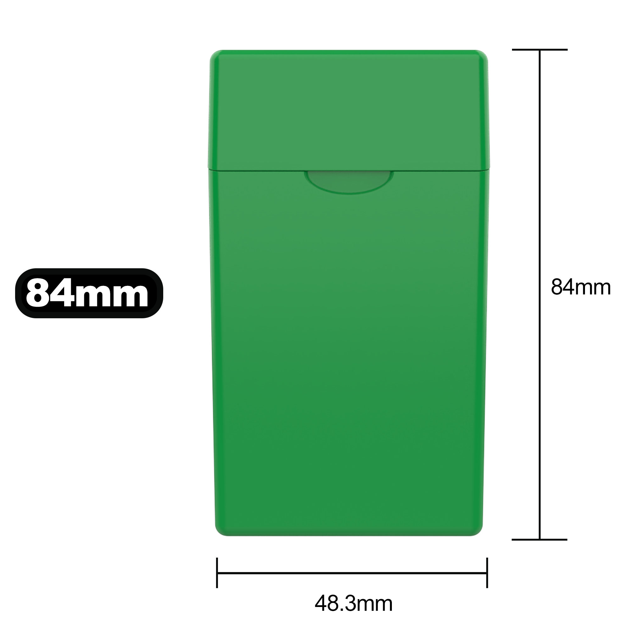 84 MM Green Pre Roll Packaging Box - Pinch N Flip (130 qty.) - Dragon Chewer