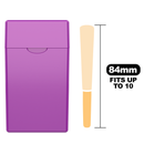 84 MM Purple Pre Roll Packaging Box - Pinch N Flip (130 qty.) - Dragon Chewer