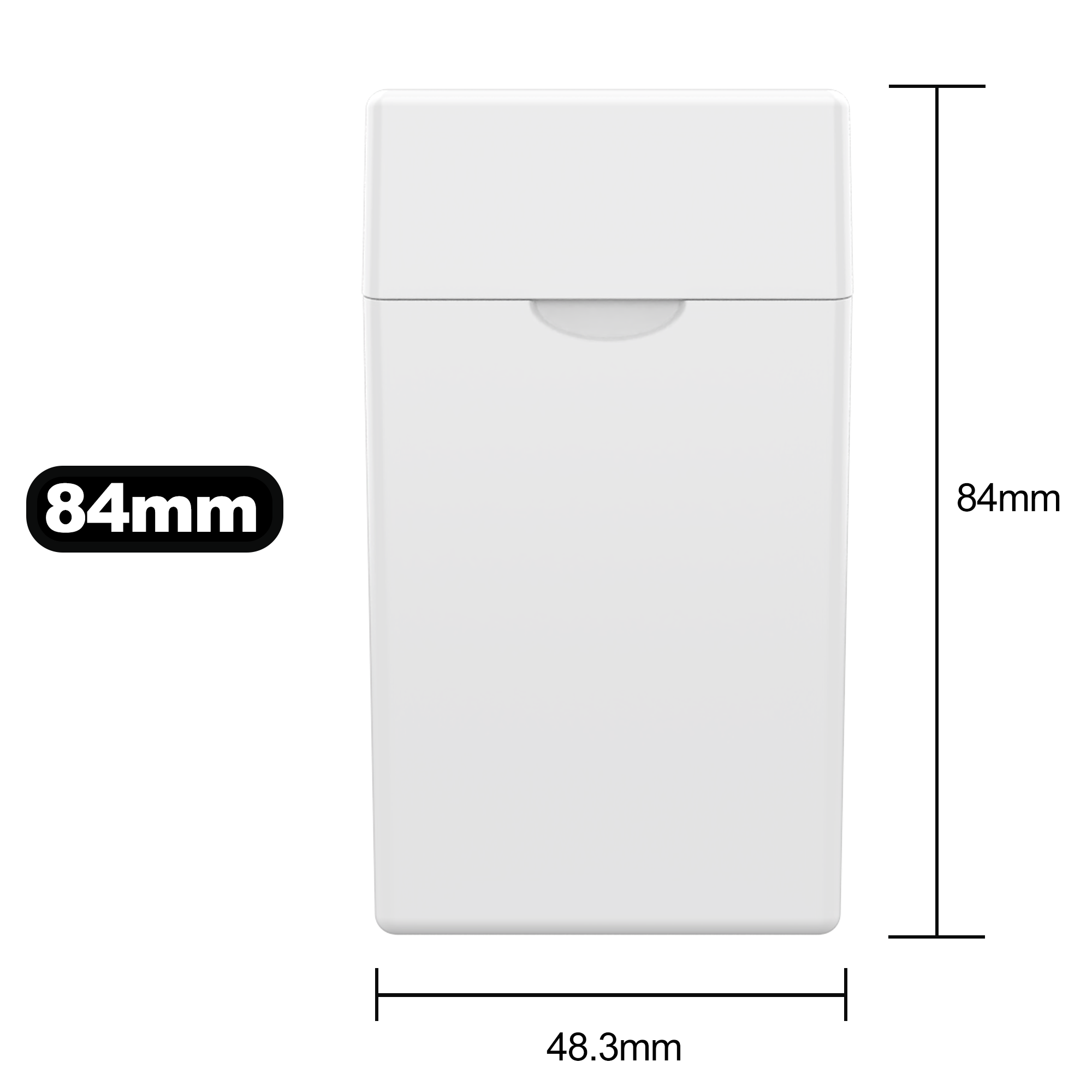 84 MM White Pre Roll Packaging Box - Pinch N Flip (130 qty.) - Dragon Chewer