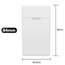 84 MM White Pre Roll Packaging Box - Pinch N Flip (130 qty.) - Dragon Chewer