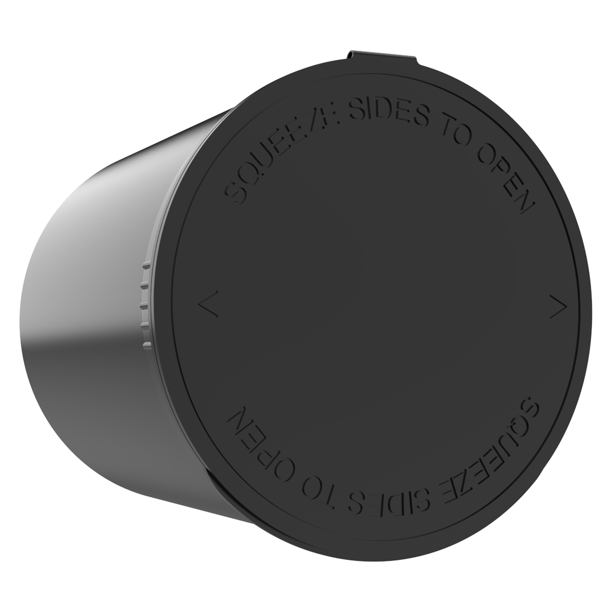 90 Dram Opaque Black Child Resistant Pop Top Bottles (60 qty.)