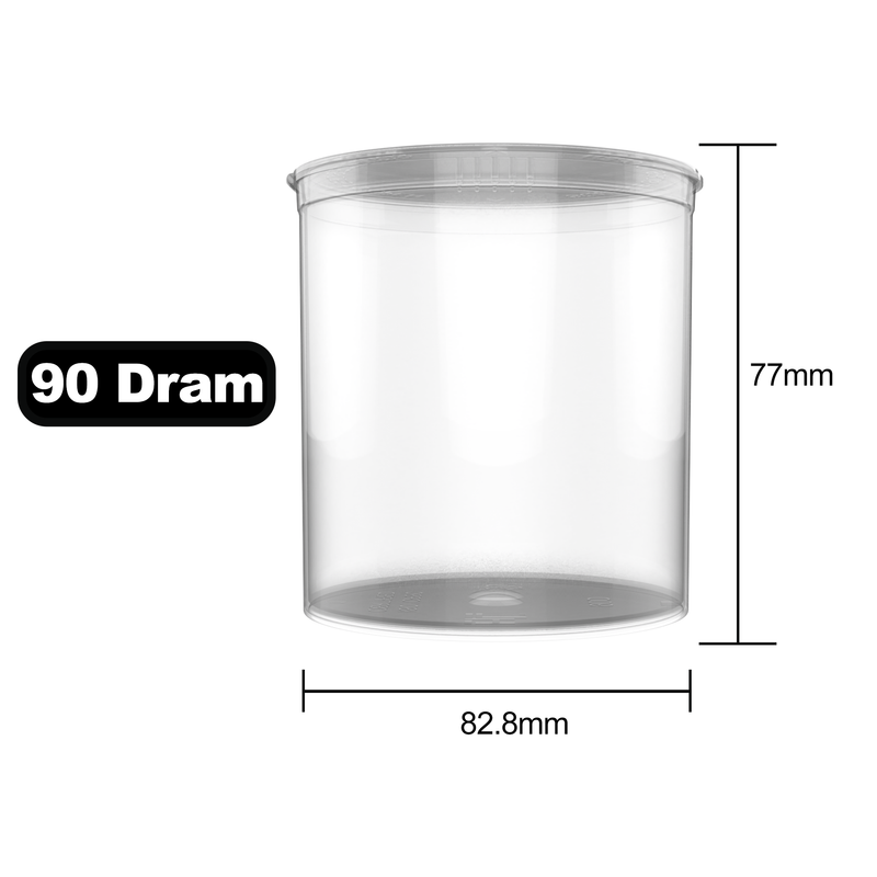 90 Dram Dragon Chewer Clear Big Pop Top diagram size template. See thru see through