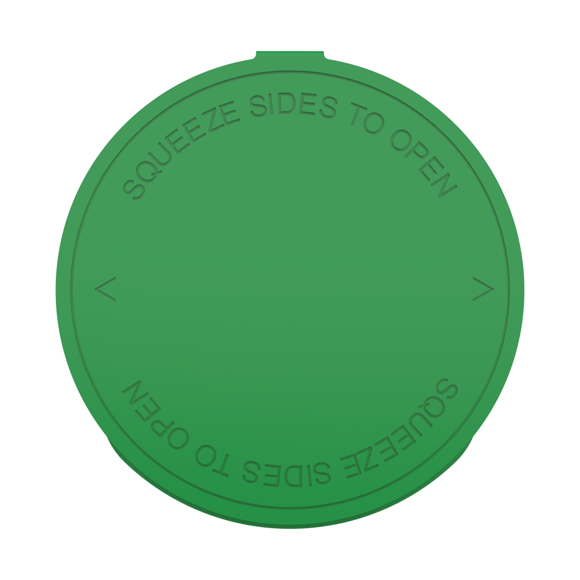 90 Dram Opaque Green Child Resistant Pop Top Bottles (60 qty.)