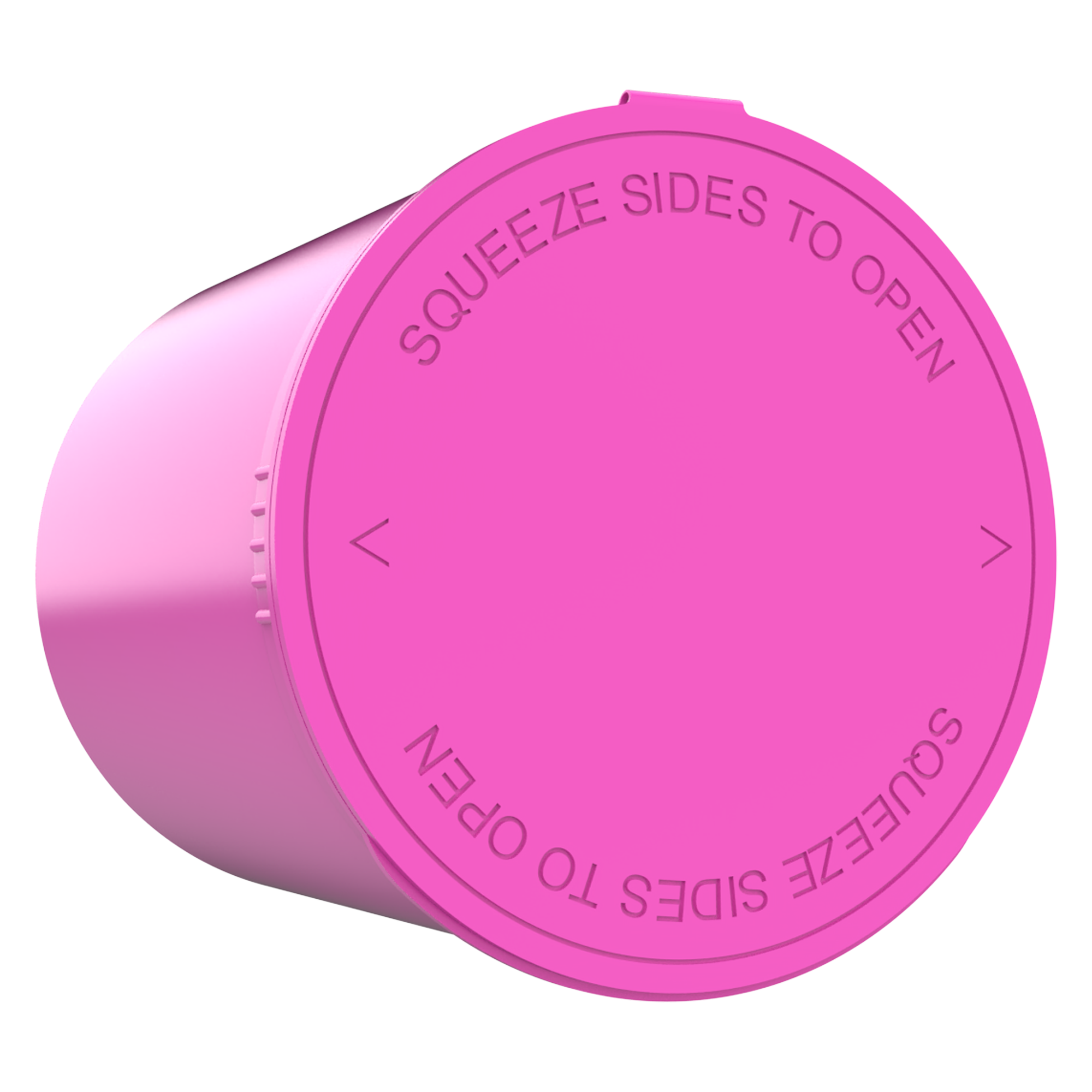 90 Dram Pink Child Resistant Pop Top Containers (60 qty.)