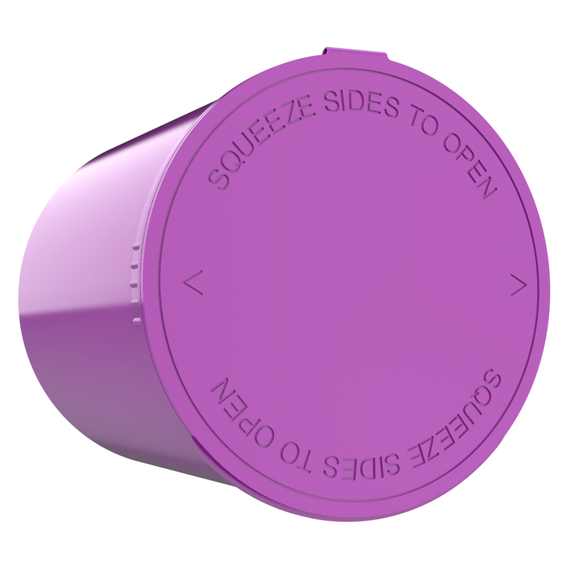 90 Dram Purple Dragon Chewer opaque pop top tube no odor smell proof containers fast shipping compliance CPSC ASTM compliant 