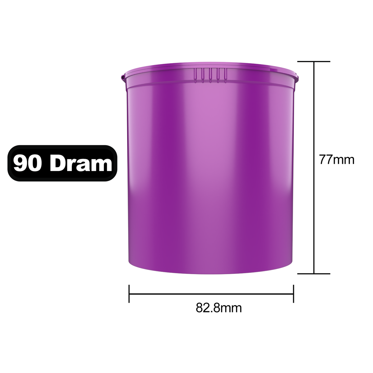 96paleco 【パレ子　DAMNGOOD!! Ver.】 60 Dram Opaque Pink Child Resistant Pop Top Bottles (75 qty.)