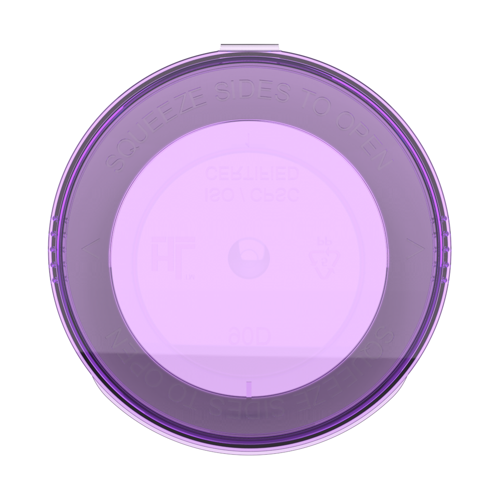 90 Dram ultra Purple translucent large wide mouth big dragon chewer pop top smell proof no moq custom labels weed jars packaging containers long term storage