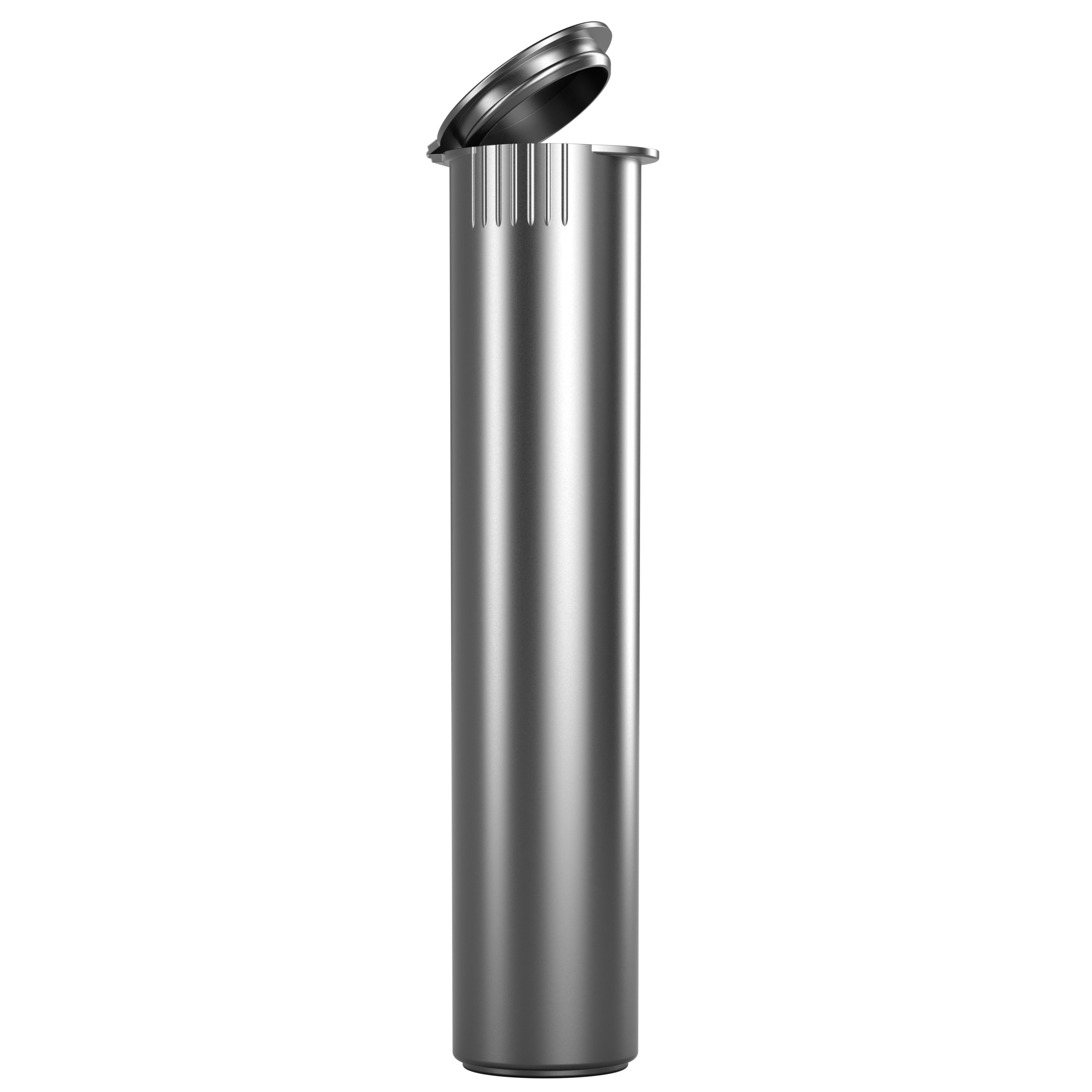 92mm Silver Pop Top Pre Roll Child Resistant Tubes - (700 qty.) - Dragon Chewer