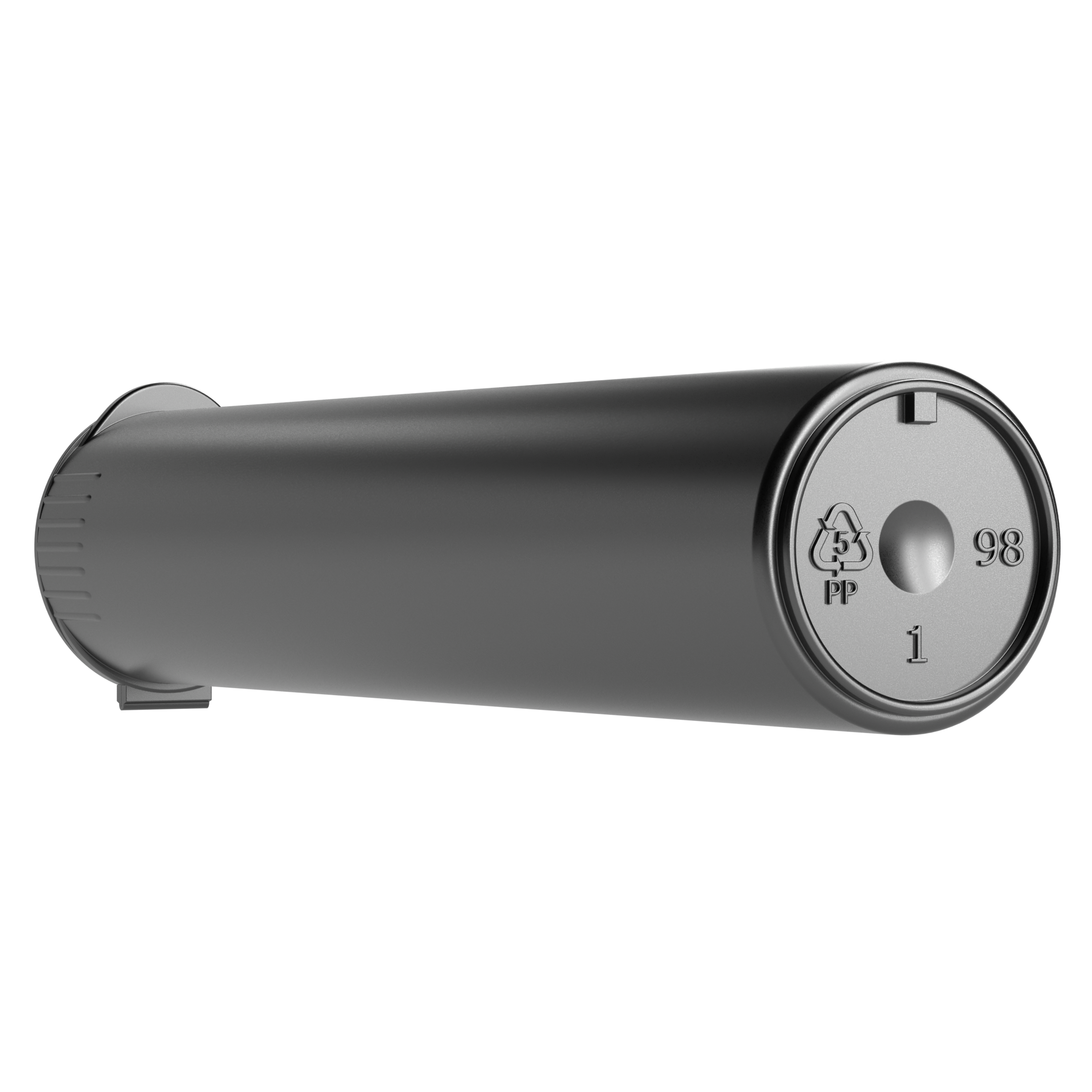 92mm Silver Pop Top Pre Roll Child Resistant Tubes - (700 qty.) - Dragon Chewer