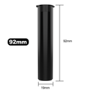 92mm Black Pop Top Pre Roll Child Resistant Tubes -  OPEN LID (675 qty.) - Dragon Chewer