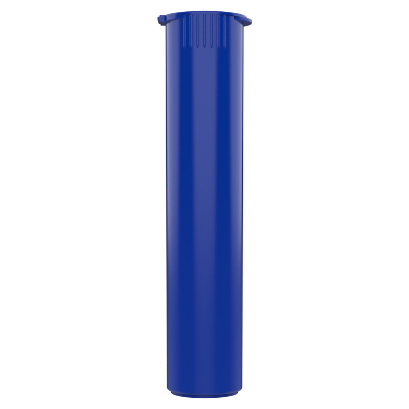 92mm Blue Pop Top Pre Roll Child Resistant Tubes - (700 qty.)