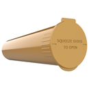 92mm Gold Pop Top Pre Roll Child Resistant Tubes -  OPEN LID (675 qty.) - Dragon Chewer