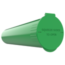 92mm Green Pop Top Pre Roll Child Resistant Tubes - OPEN LID (675 qty.) - Dragon Chewer