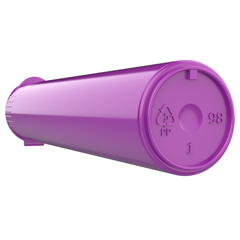 92mm Purple Pop Top Pre Roll Child Resistant Tubes - (700 qty.)
