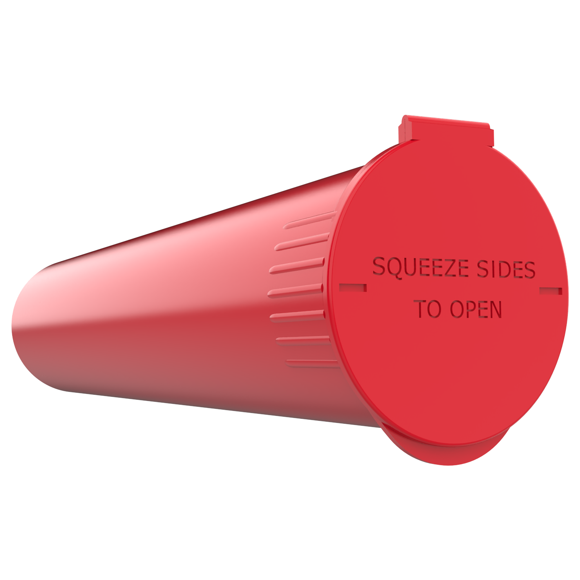 92mm Red Pop Top Pre Roll Child Resistant Tubes - (700 qty.) - Dragon Chewer