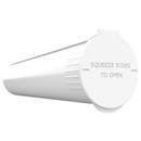 92mm White Pop Top Pre Roll Child Resistant Tubes -  OPEN LID (675 qty.) - Dragon Chewer