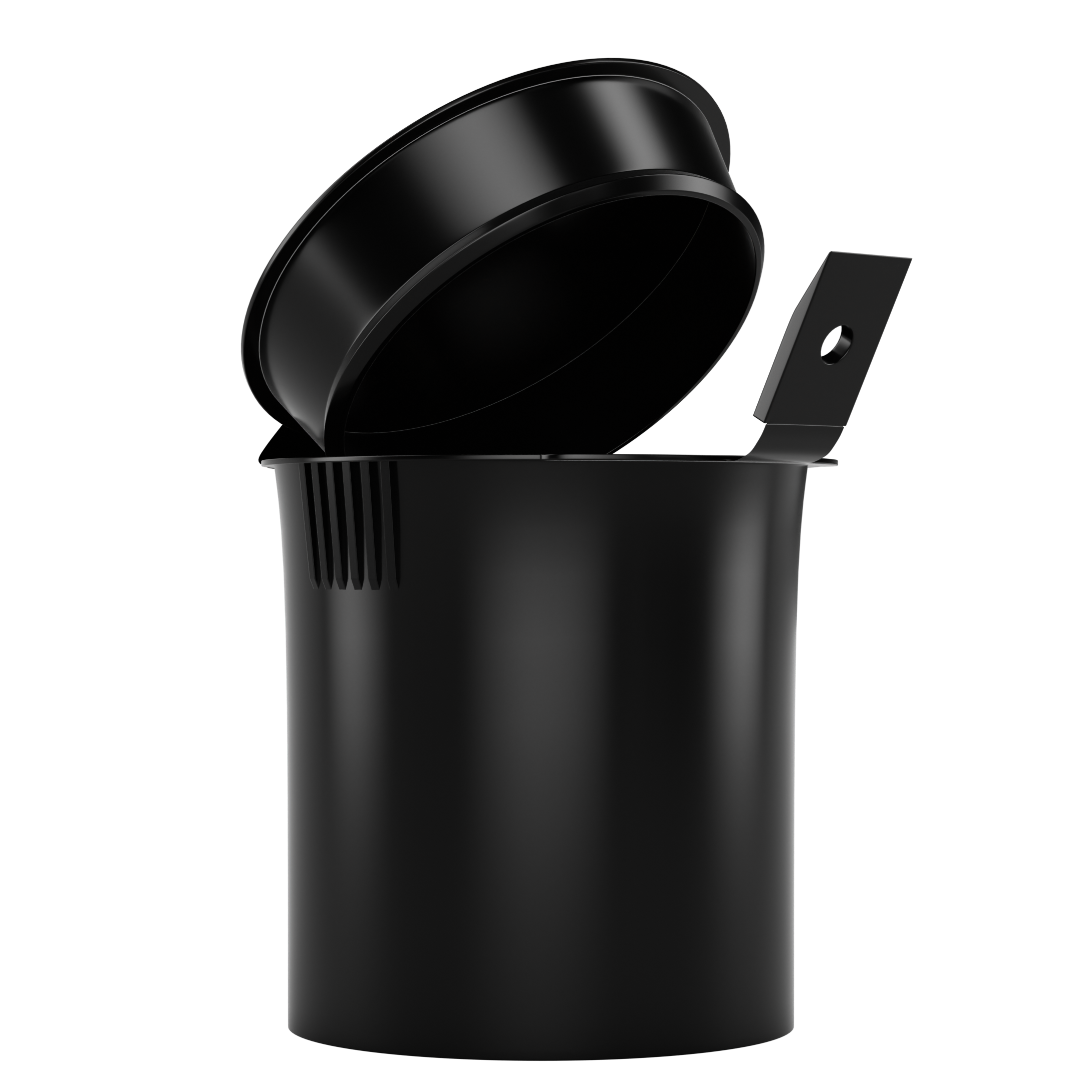 6 Dram Opaque Black Child Resistant Latch Top Pop Top Bottles (300 qty