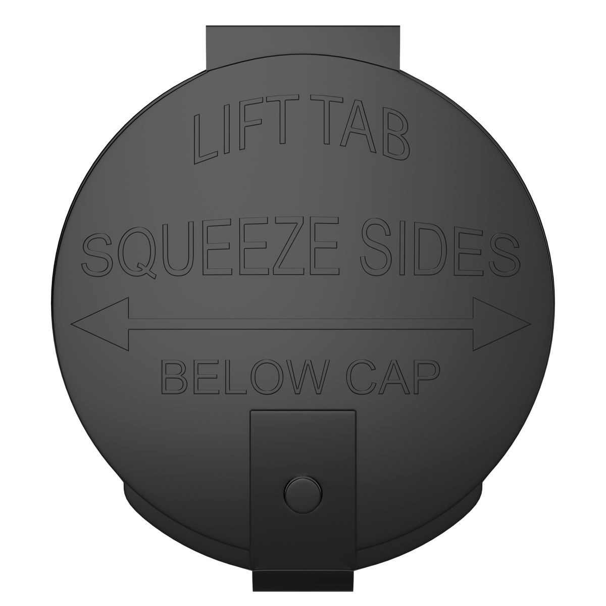 6 Dram Opaque Black Child Resistant Latch Top Pop Top Bottles (300 qty