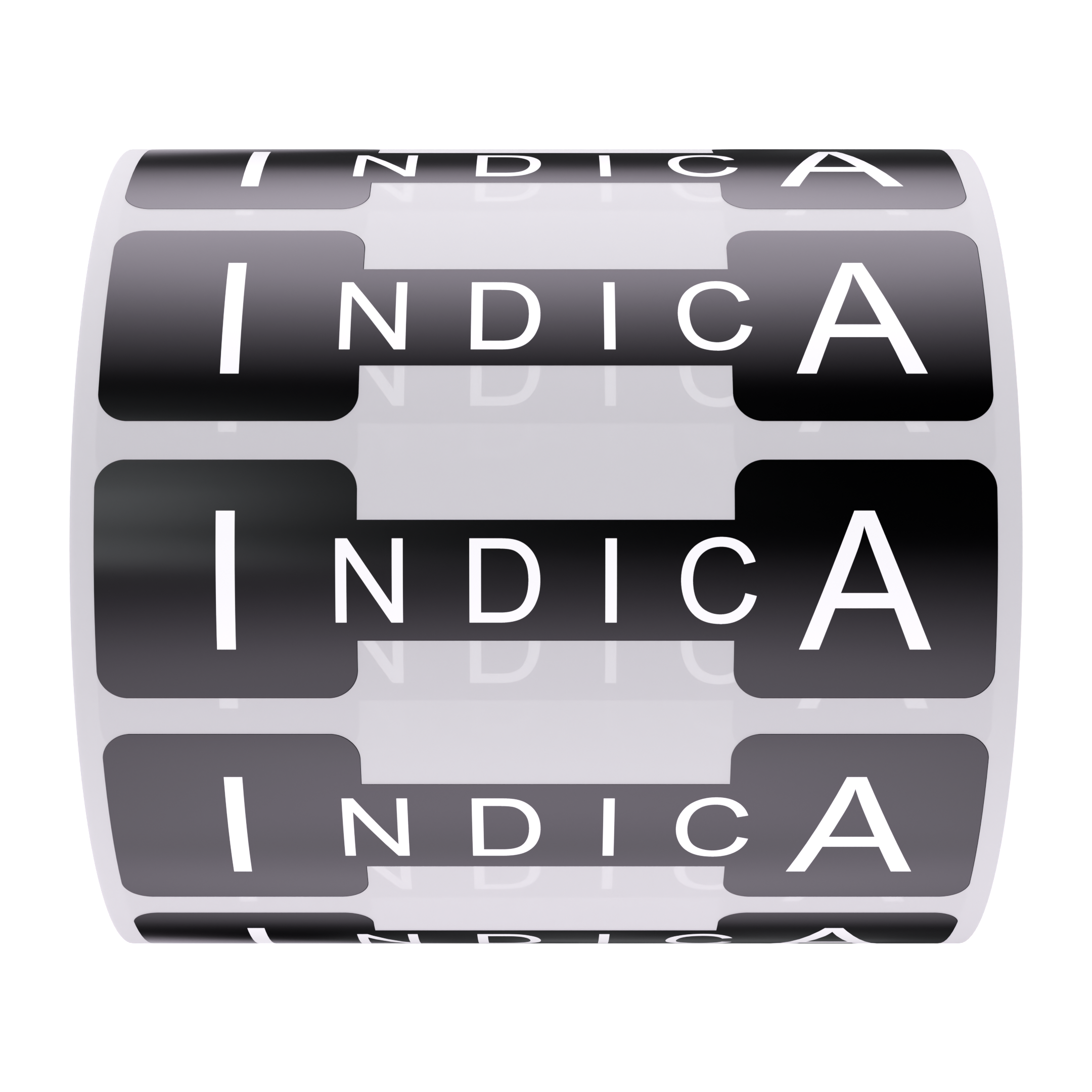 Black Tamper Evident Universal Marijuana Strain Labels - Indica (1,000 qty.)