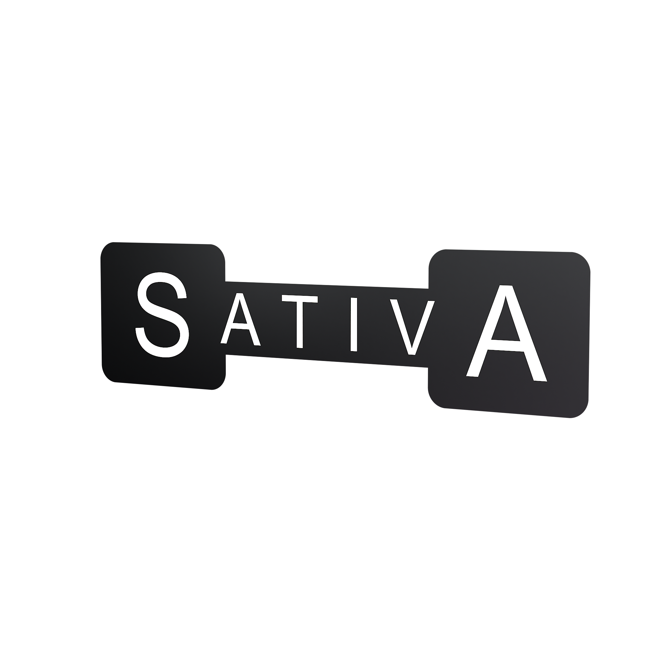 Black Tamper Evident Universal Marijuana Strain Labels - Sativa (1,000 qty.)