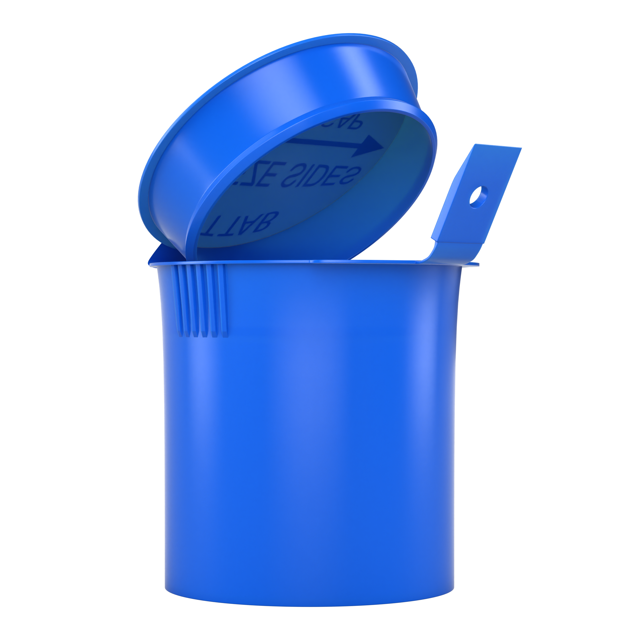 Blue 6 dram latch top pop top child resistant container bottle vial 8 4 dr wholesale packaging smell proof supplies dragon chewer template die diagram size bulk 1 gram 1g CR squeeze top airtight highlock HL nearby near me vial bottle small