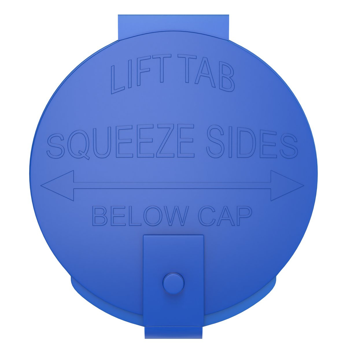 6 Dram Opaque Blue Child Resistant Latch Top Pop Top Bottles