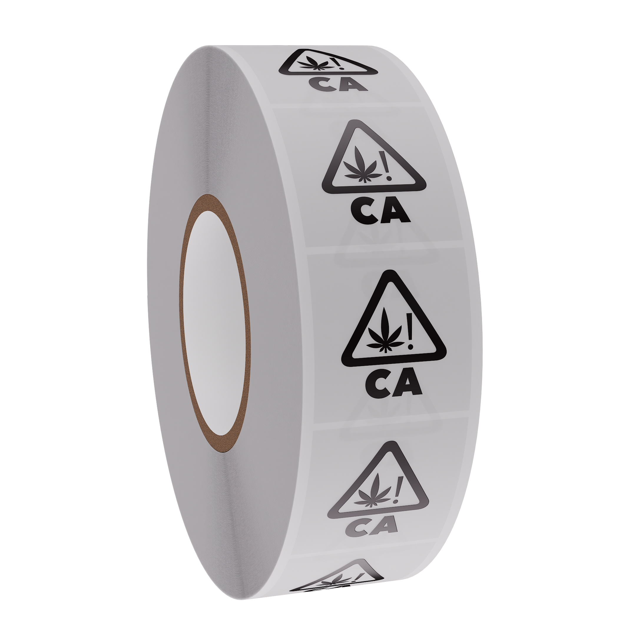 California Clear Universal THC ! Marijuana Symbol Cartridge Labels (1,000 qty.)
