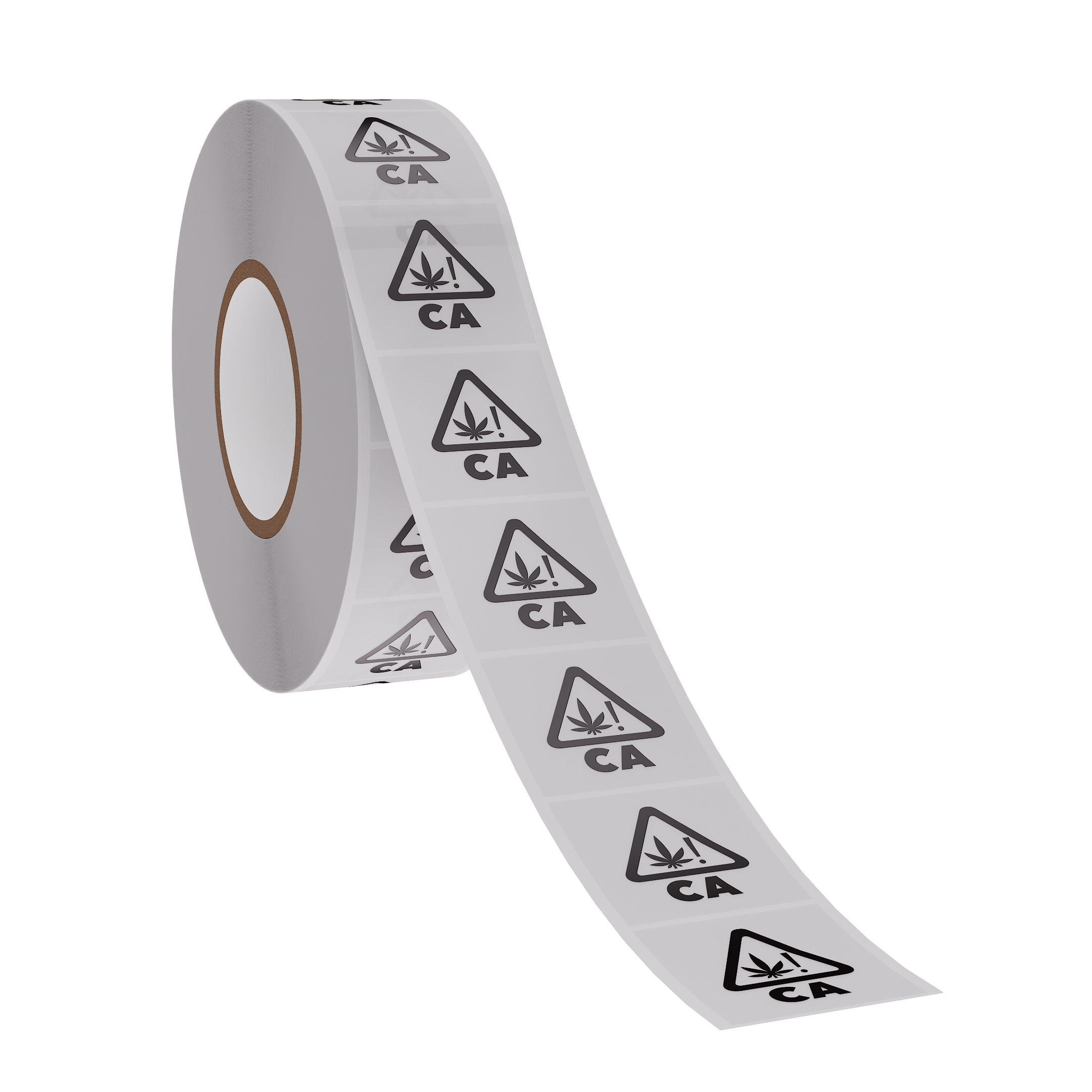 California Clear Universal THC ! Marijuana Symbol Cartridge Labels (1,000 qty.)