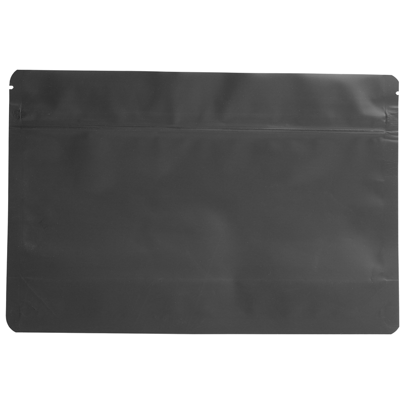 Medium 9 x 6 CR Exit Bags Matte Black Opaque Mylar Bags - Child Resistant - (50 qty.)