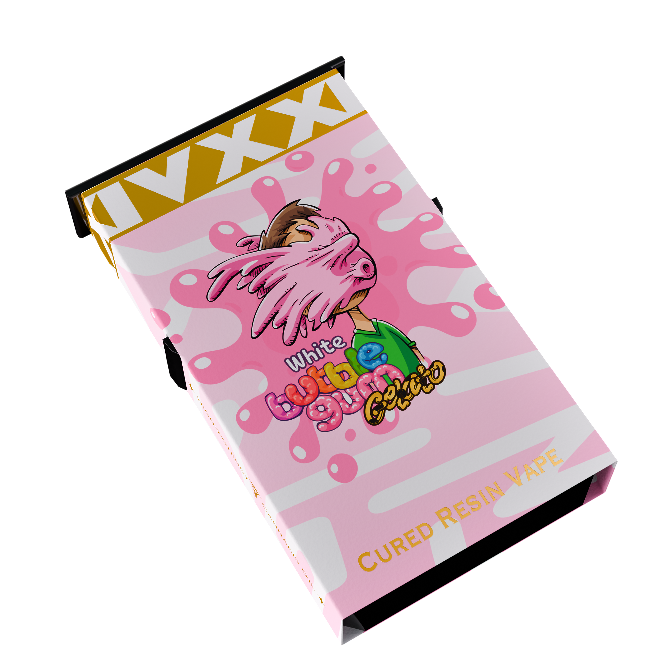 Premium Printed Designer Bubblegum Child Resistant CoverLock Slider Box - (275 qty.)