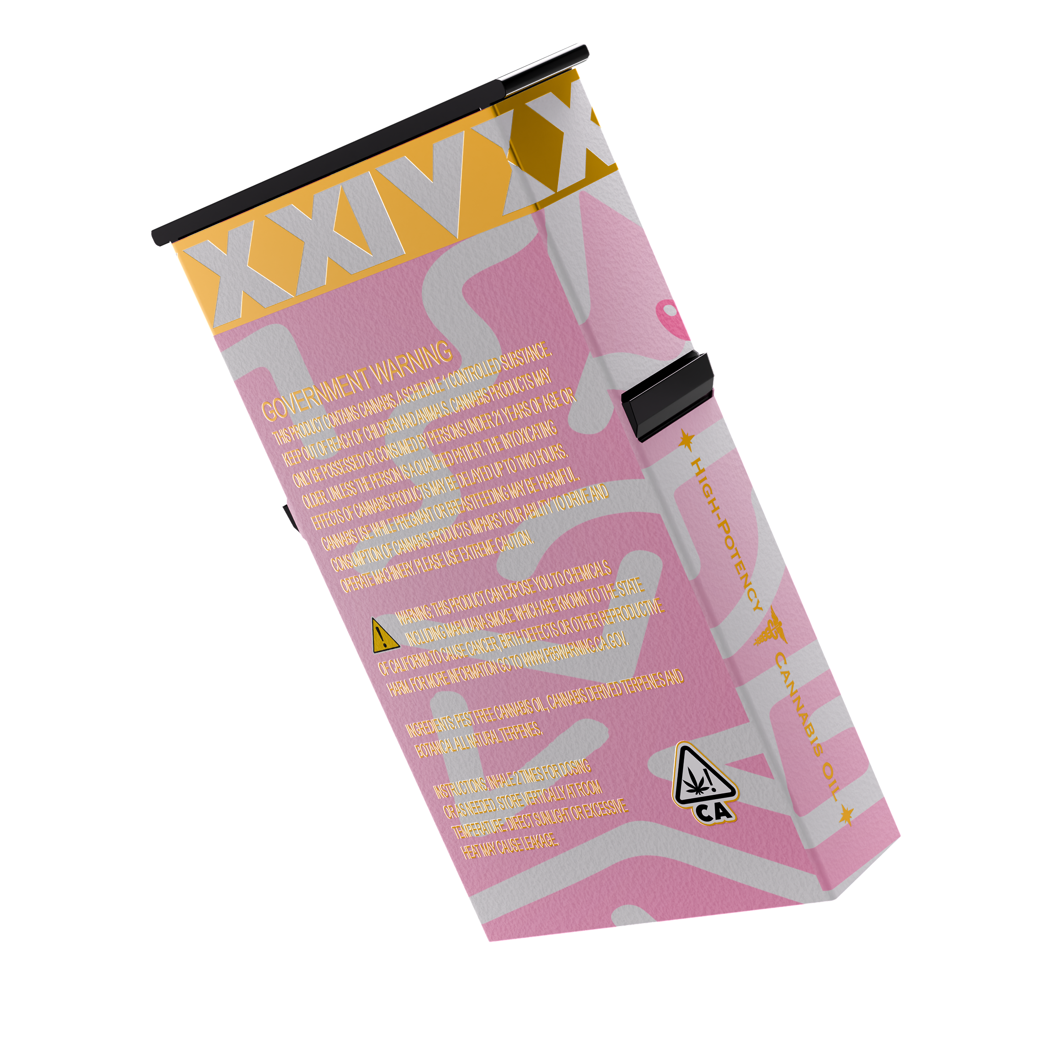 Premium Printed Designer Bubblegum Child Resistant CoverLock Slider Box - (275 qty.)