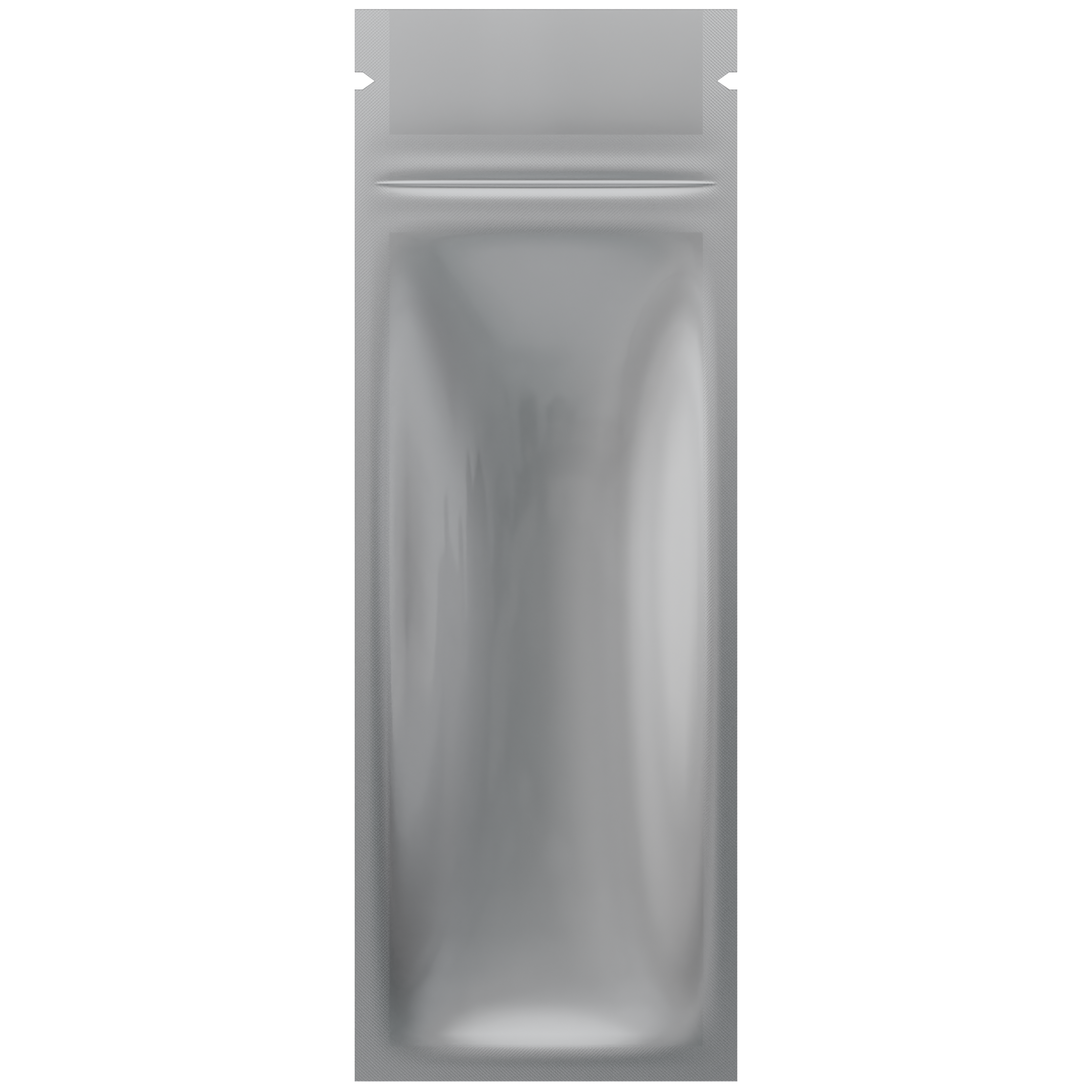 Gloss White Vista Clear Dragon Chewer syringe king size pre roll top zipper smell proof mylar bags by HIGHLOCK. Best thick wholesale bulk dispensary custom child resistant packaging 420 barrier bags tamper evident resealable large food storage heat sealable tear notches 2.16 x 6 vape cartridge pen