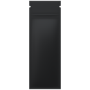 Matte Black Vista Clear Dragon Chewer syringe king size pre roll top zipper smell proof mylar bags by HIGHLOCK. Best thick wholesale bulk dispensary custom child resistant packaging 420 barrier bags tamper evident resealable large food storage heat sealable 2.16 x 6 vape cartridge pen