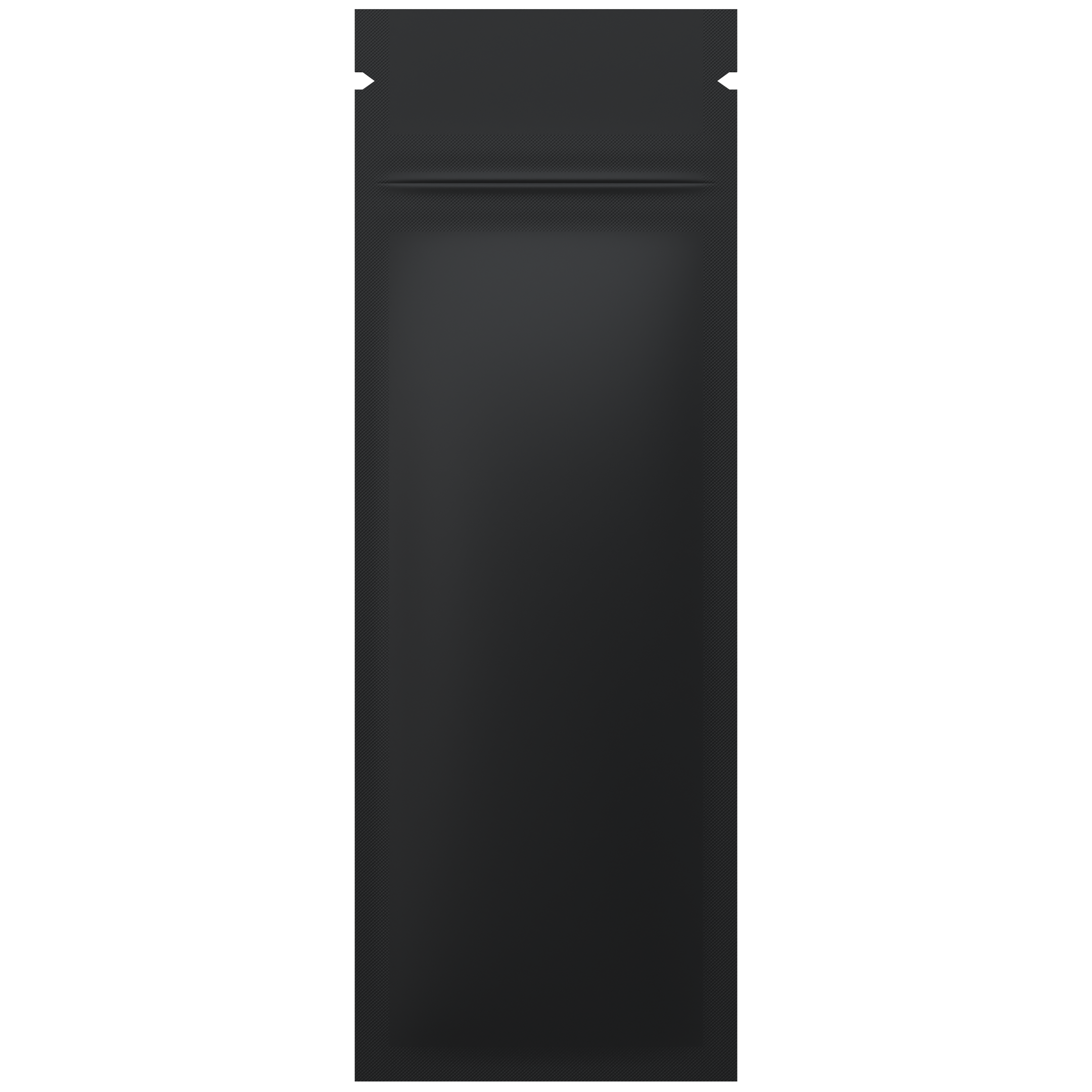 Matte Black Vista Clear Dragon Chewer syringe king size pre roll top zipper smell proof mylar bags by HIGHLOCK. Best thick wholesale bulk dispensary custom child resistant packaging 420 barrier bags tamper evident resealable large food storage heat sealable 2.16 x 6 vape cartridge pen