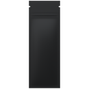 Matte Black Vista Clear Dragon Chewer syringe king size pre roll top zipper smell proof mylar bags by HIGHLOCK. Best thick wholesale bulk dispensary custom child resistant packaging 420 barrier bags tamper evident resealable large food storage heat sealable 2.16 x 6 vape cartridge pen