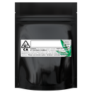 Gloss Black Vista Clear Translucent Transparent Dragon Chewer 3.5 g gram 1/8 ounce smell proof mylar bags by HIGHLOCK. Best thick wholesale bulk dispensary custom child resistant packaging 420 barrier bags tamper evident resealable large food storage baggies 3 x 5 strain cali custom stickers template generic free 3 x 1 logo 100 pack
