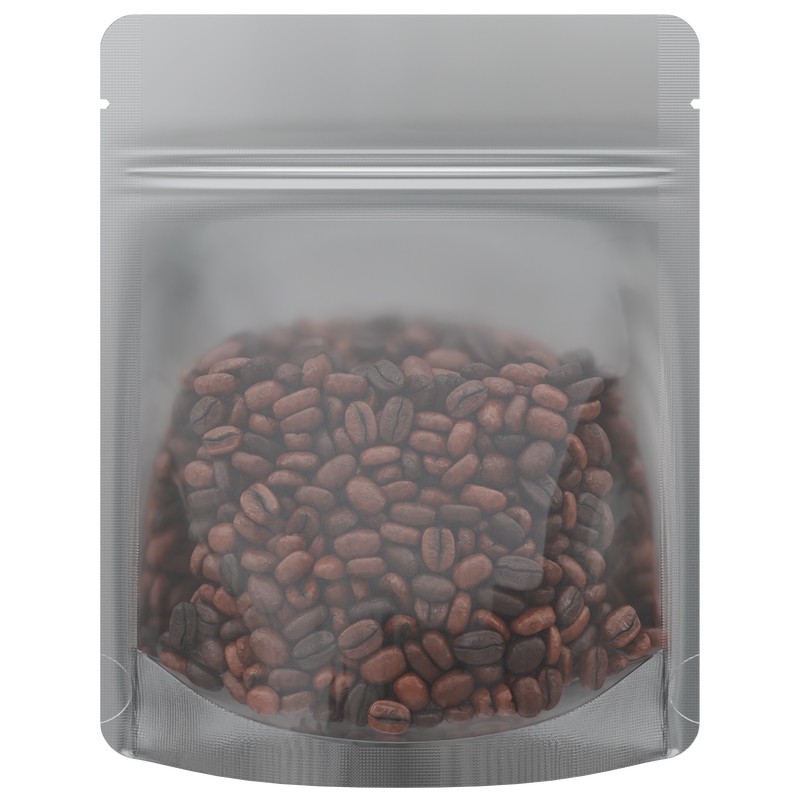 Gloss Black Vista Clear Translucent Transparent Dragon Chewer 3.5 g gram 1/8 ounce smell proof mylar bags by HIGHLOCK. Best thick wholesale bulk dispensary custom child resistant packaging 420 barrier bags tamper evident resealable large food storage baggies 4 x 5 rounded corners tear notches
