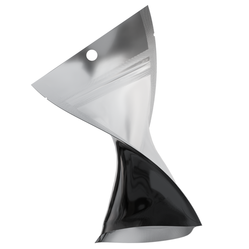 Gloss Black Vista Clear Translucent Transparent Dragon 3.5 g gram 1/8 ounce smell proof mylar bags by HIGHLOCK. Best thick wholesale bulk dispensary custom child resistant packaging 420 barrier bags tamper evident resealable large food storage near me nearby 3 x 5 100 PACK hang hole