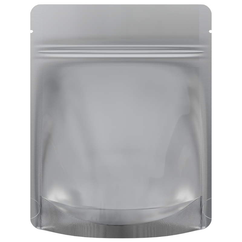 Gloss Black Vista Clear Dragon Chewer 3.5 g gram 1/8 smell proof mylar bags by HIGHLOCK. Best thick wholesale bulk dispensary custom child resistant packaging 420 barrier bags tamper evident resealable large food storage heat sealable tear notches 4 x 5 rounded corners tear notches