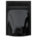 Gloss Black Opaque Dragon Chewer 3.5 g gram 1/8 ounce smell proof mylar bags by HIGHLOCK. Best thick wholesale bulk dispensary custom child resistant packaging 420 barrier bags tamper evident resealable large food storage baggies 3 x 5 100 PACK