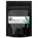 Gloss Black Opaque Dragon Chewer 3.5 g gram 1/8 ounce smell proof mylar bags by HIGHLOCK. Best thick wholesale bulk dispensary custom child resistant packaging 420 barrier bags tamper evident resealable large food storage baggies 3 x 5 strain cali custom stickers template generic free 3 x 1 logo 100 pack