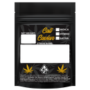 Gloss Black Opaque Dragon Chewer 3.5 g gram 1/8 ounce smell proof mylar bags by HIGHLOCK. Best thick wholesale bulk dispensary custom child resistant packaging 420 barrier bags tamper evident resealable large food storage baggies 3 x 5 strain cali custom stickers template generic free 3 x 1 logo 100 pack designer metallic gold