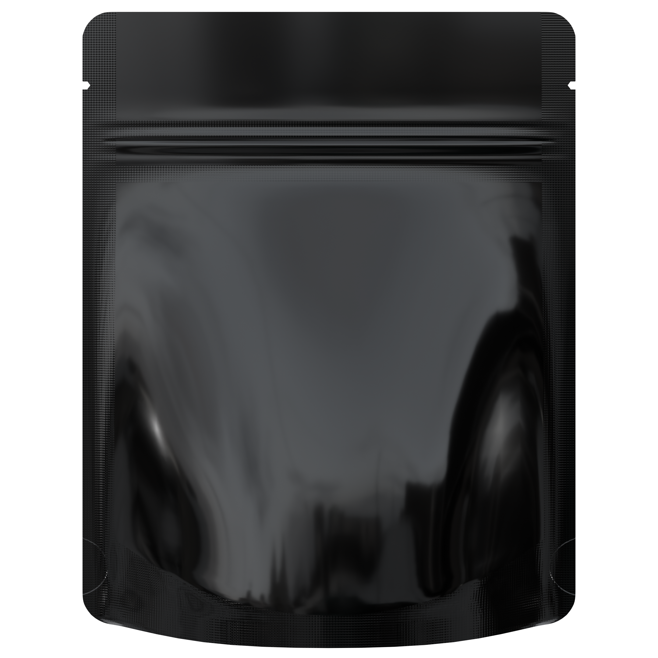 Gloss Black Opaque Dragon Chewer 3.5 g gram 1/8 ounce smell proof mylar bags by HIGHLOCK. Best thick wholesale bulk dispensary custom child resistant packaging 420 barrier bags tamper evident resealable large food storage baggies 4 x 5 rounded corners tear notches