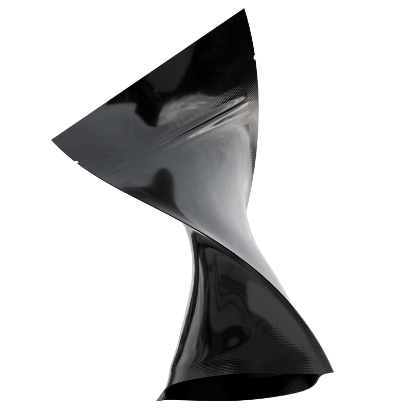 Gloss Black Opaque Dragon 3.5 g gram 1/8 ounce smell proof mylar bags by HIGHLOCK. Best thick wholesale bulk dispensary custom child resistant packaging 420 barrier bags tamper evident resealable large food storage near me nearby 3 x 5 100 PACK