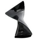 Gloss Black Opaque Dragon Chewer 3.5 g gram 1/8 ounce smell proof mylar bags by HIGHLOCK. Best thick wholesale bulk dispensary custom child resistant packaging 420 barrier bags tamper evident resealable large food storage pouch gusset usa cheap 4 x 5 rounded corners tear notches