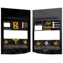 Gloss Black Opaque Dragon Chewer 3.5 g gram 1/8 ounce smell proof mylar bags by HIGHLOCK. Best thick wholesale bulk dispensary custom child resistant packaging 420 barrier bags tamper evident resealable large food storage 3x5 pouch gusset usa cheap rx printable strain cali custom stickers template generic 100 pack designer metallic gold