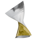 Gloss Gold Vista Clear Translucent Transparent Dragon Chewer 3.5 g gram 1/8 ounce smell proof mylar bags by HIGHLOCK. Best thick wholesale bulk dispensary custom child resistant packaging 420 barrier bags tamper evident resealable large food storage 3x5 pouch gusset usa cheap