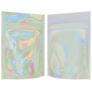 Gloss Holographic Vista Clear Translucent Transparent Dragon 3.5 g gram 1/8 ounce smell proof mylar bags by HIGHLOCK. Best thick wholesale bulk dispensary custom child resistant packaging 420 barrier bags tamper evident resealable large food storage near me nearby 3 x 5