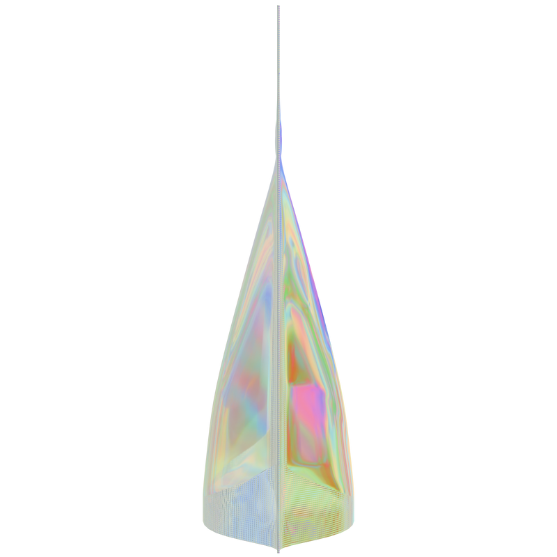 Gloss Holographic Vista Clear Dragon Chewer 3.5 g gram 1/8 smell proof mylar bags by HIGHLOCK. Best thick wholesale bulk dispensary custom child resistant packaging 420 barrier bags tamper evident resealable large food storage heat sealable tear notches plastic baggies 3 x 5